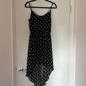 Lush high low polka dot dress